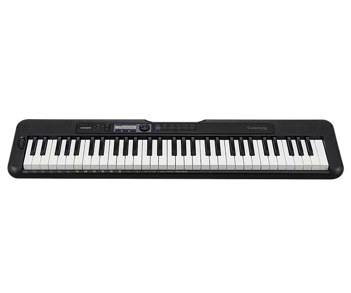 Đàn Organ Casio CT-S300 - góc nghiêng (Đen)