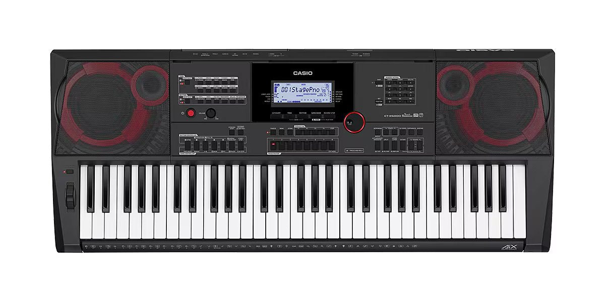 Đàn Organ Casio CT-X5000 - góc nghiêng (Đen)