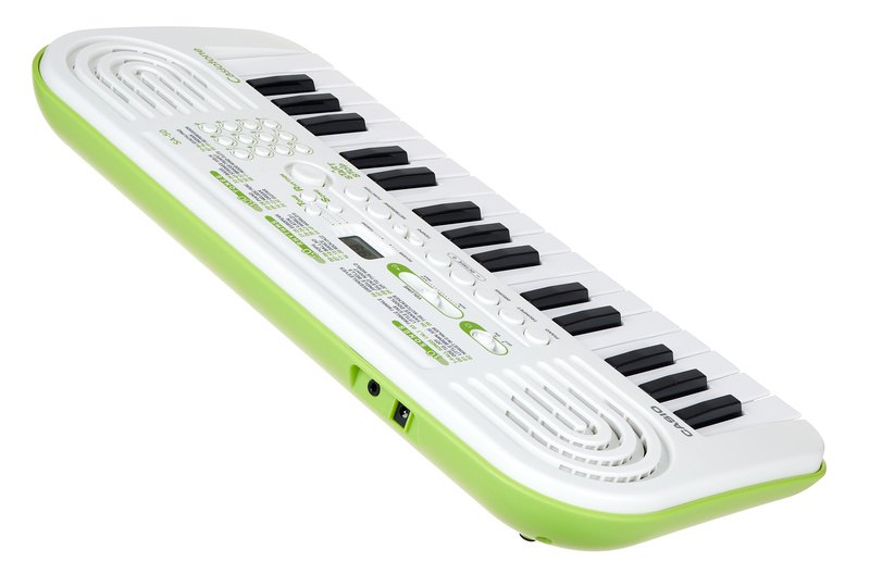 Đàn Organ Casio SA-50 - góc nghiêng (Trắng)