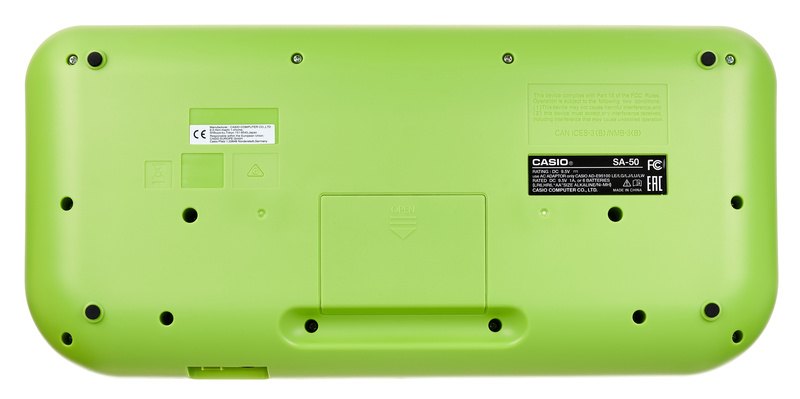 Đàn Organ Casio SA-50 - góc nghiêng (Trắng)