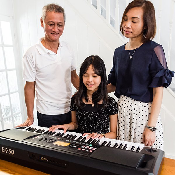 Đàn Organ Korg EK-50 - không gian sử dụng