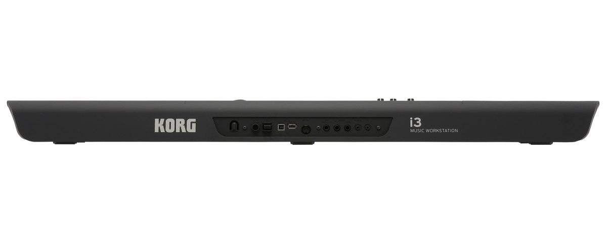 Đàn Organ Korg i3 - mặt sau, cổng kết nối (Đen)