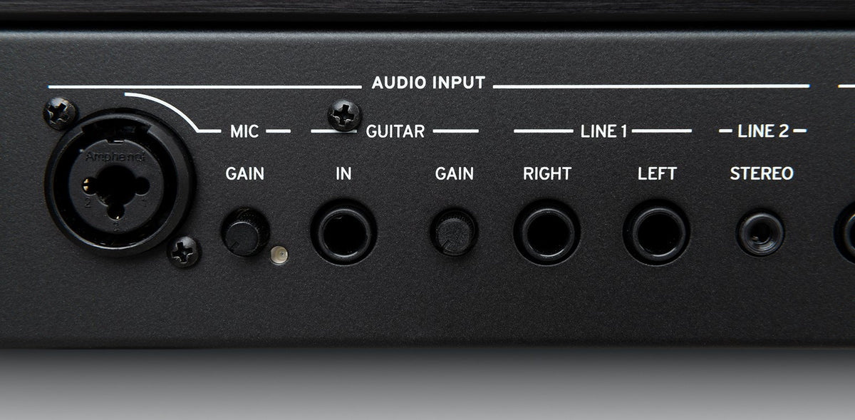 Đàn Organ Korg Pa5X - mặt sau, cổng kết nối