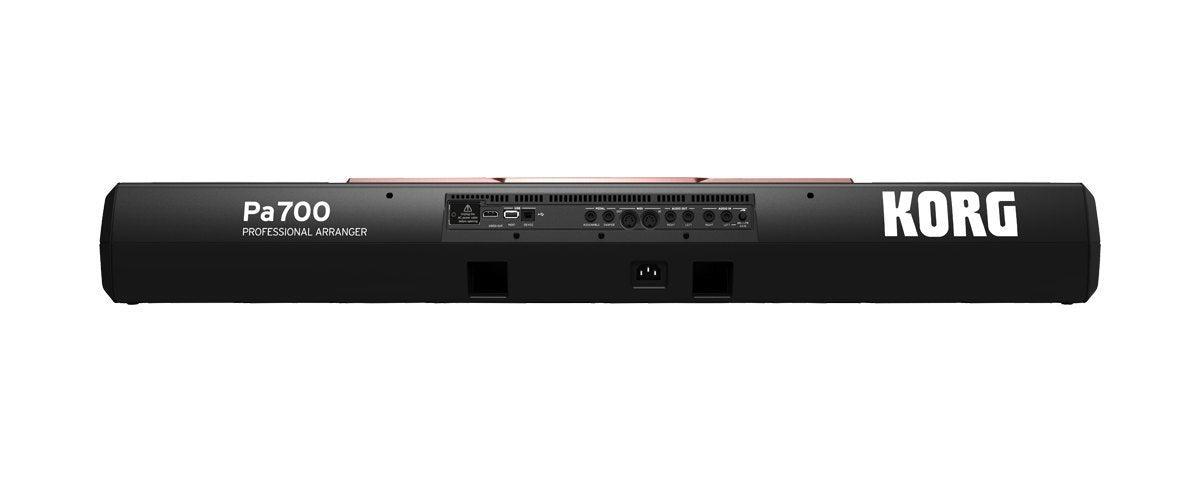 Đàn Organ Korg Pa700 - mặt sau, cổng kết nối