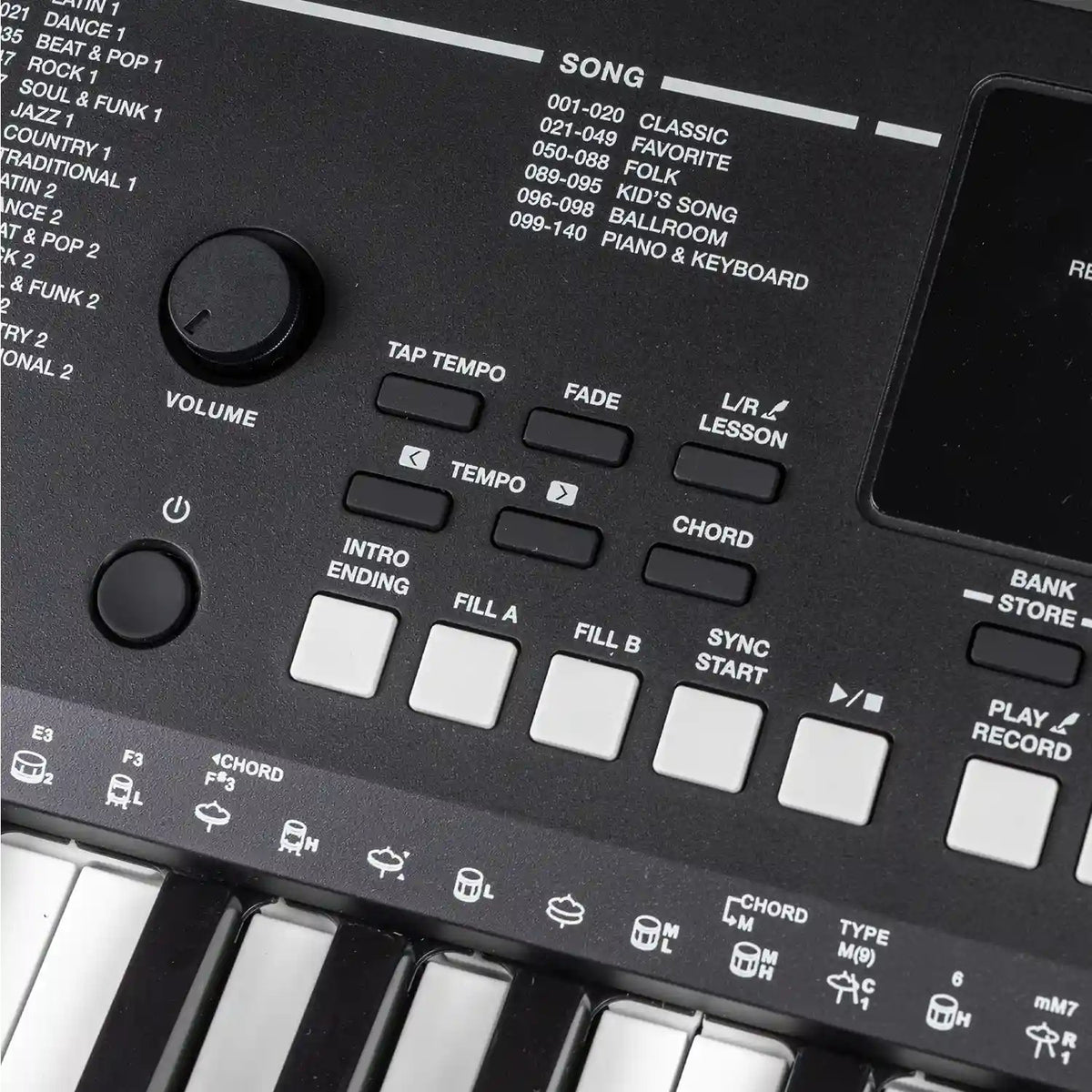 Đàn Organ Kurtzman K195 Plus - cận cảnh chi tiết (Đen)