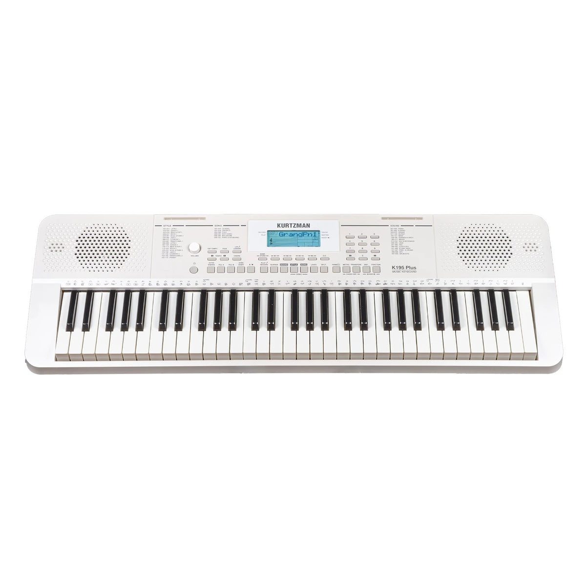 Đàn Organ Kurtzman K195 Plus - góc nghiêng (Trắng)