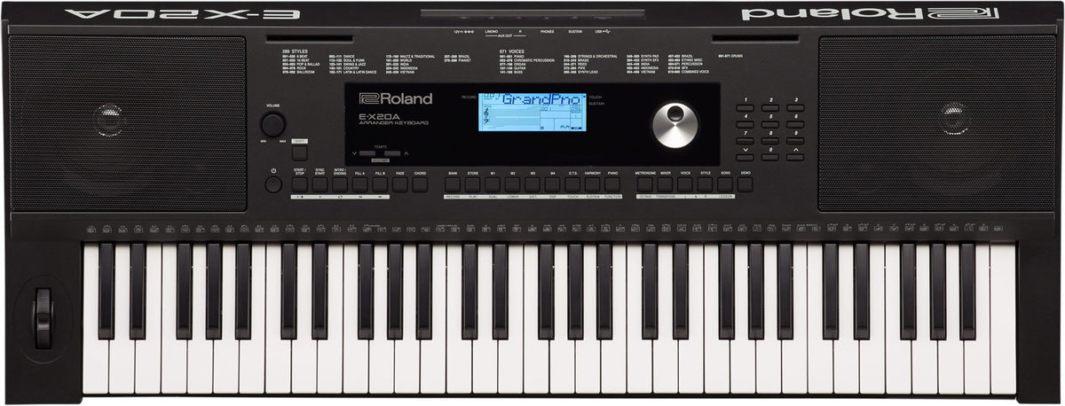 Đàn Organ Roland E-X20A - bảng điều khiển