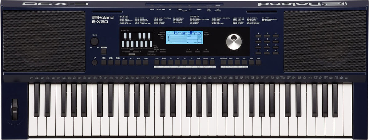 Đàn Organ Roland E-X30 - góc nghiêng