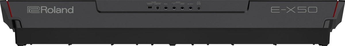 Đàn Organ Roland E-X50 - mặt sau, cổng kết nối