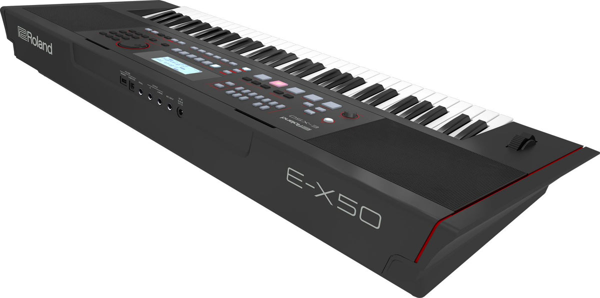 Đàn Organ Roland E-X50 - mặt sau, cổng kết nối