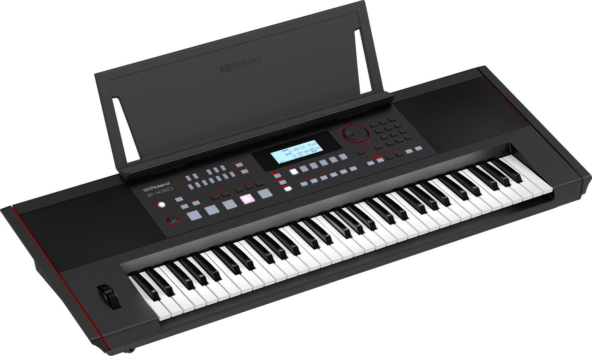 Đàn Organ Roland E-X50 - góc nghiêng