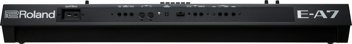 Đàn Organ Roland E-A7 - mặt sau, cổng kết nối
