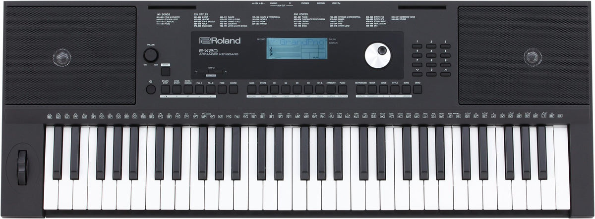 Đàn Organ Roland E-X20 - góc nghiêng