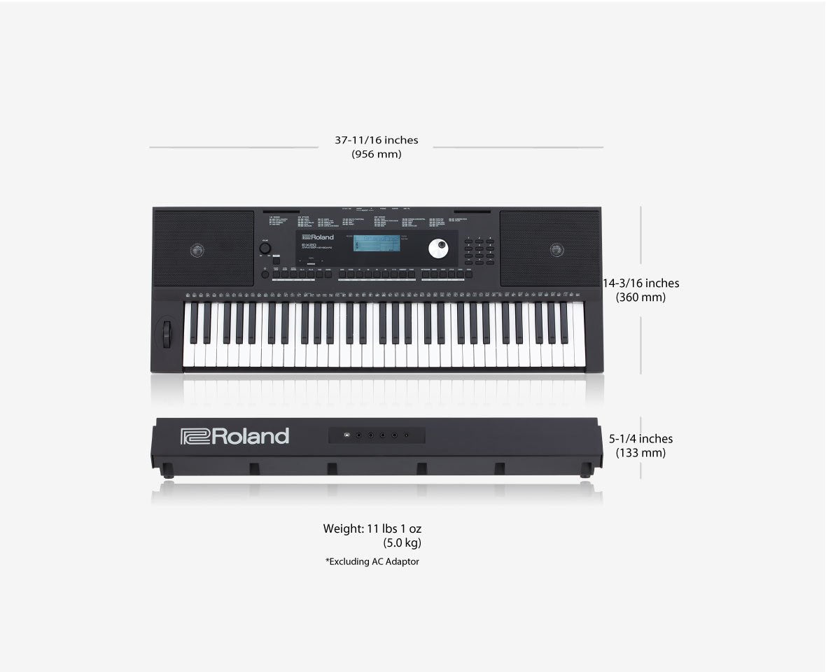 Đàn Organ Roland E-X20 - không gian sử dụng