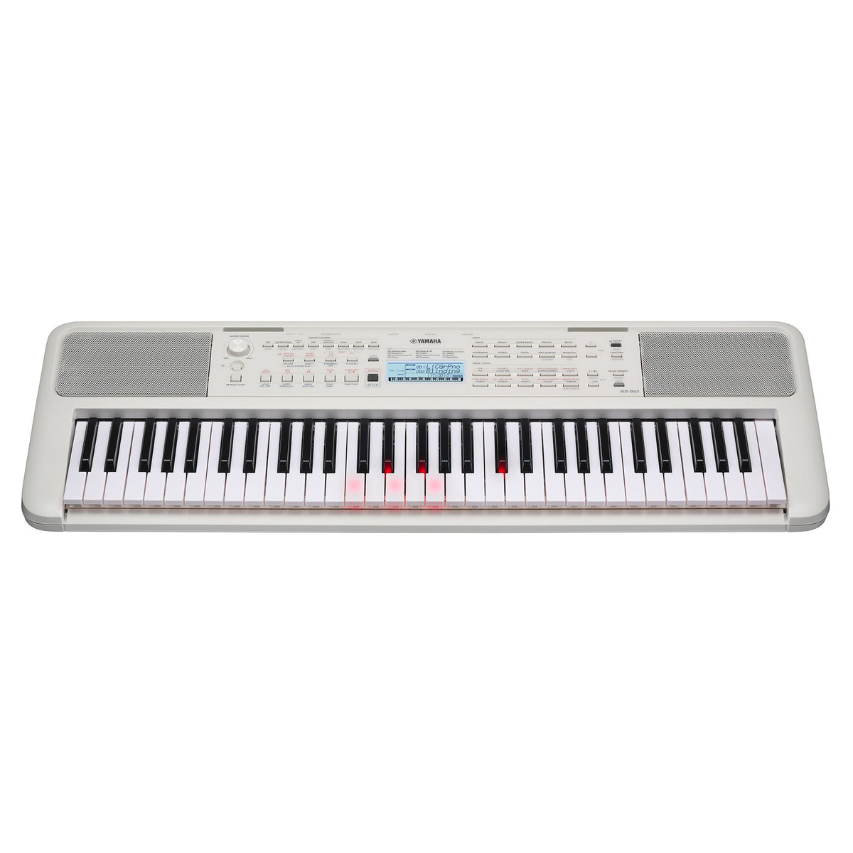 Đàn Organ Yamaha EZ-310 - góc nghiêng (Trắng)