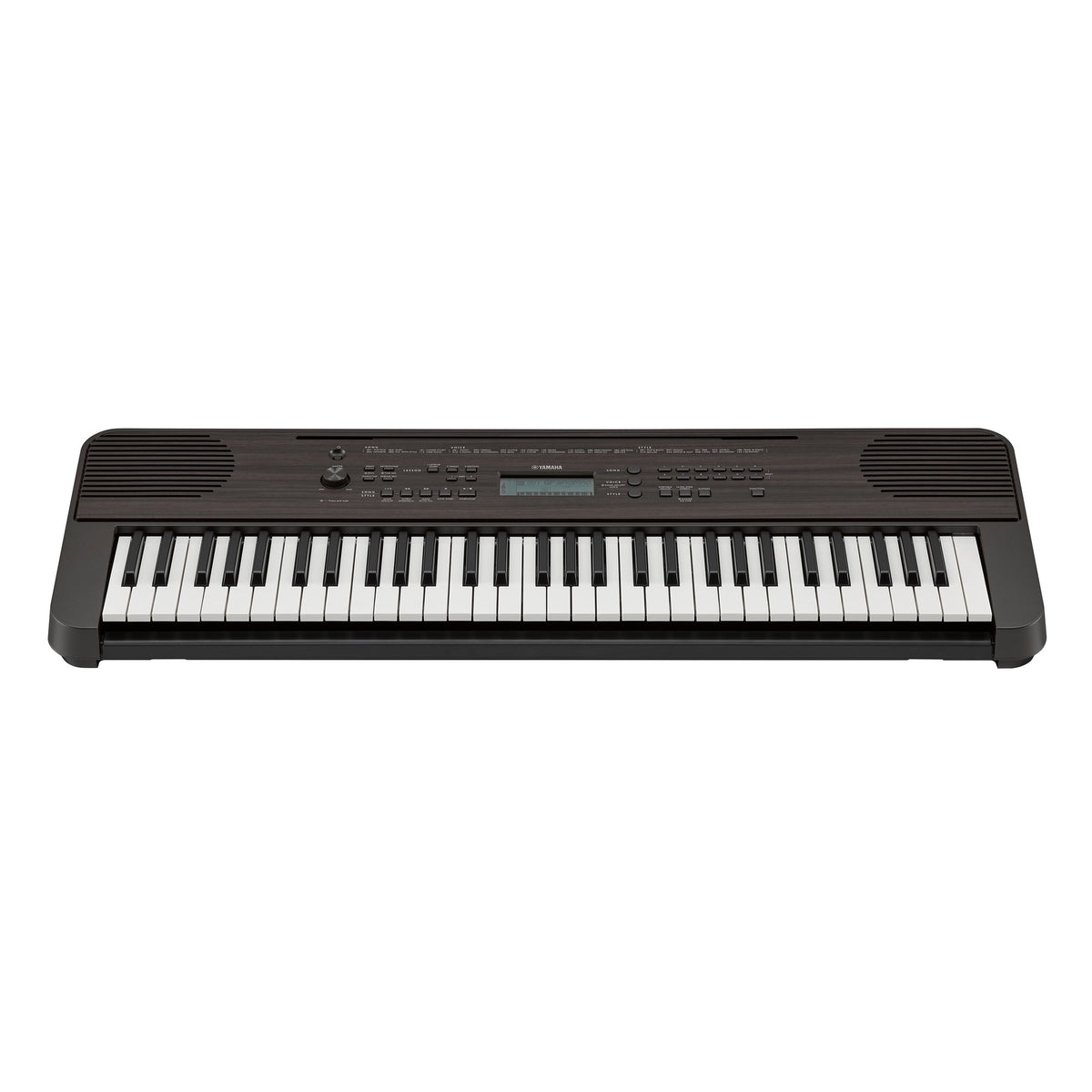 Đàn Organ Yamaha PSR-E360 - góc nghiêng (Gỗ óc chó đen (Dark Walnut))