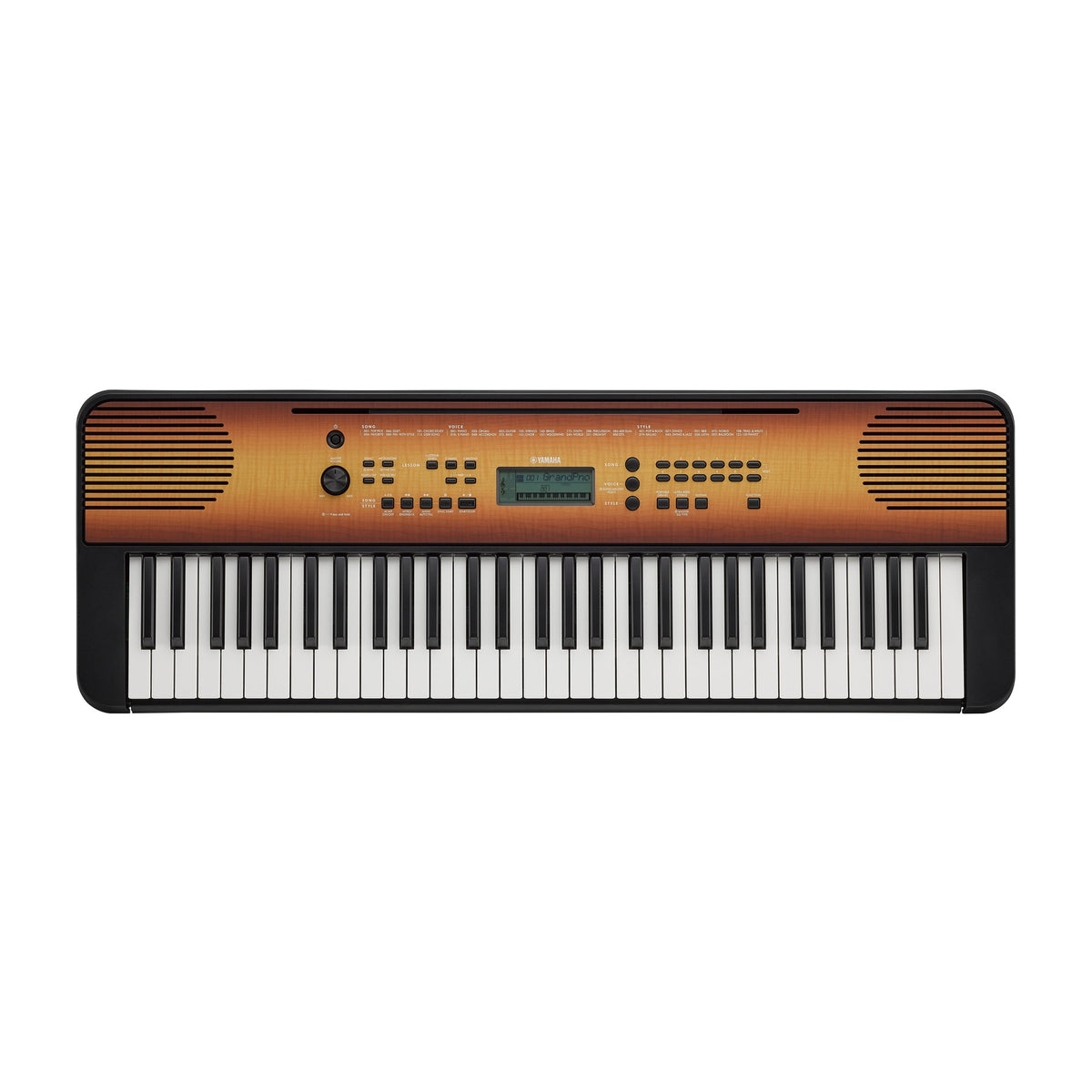 Đàn Organ Yamaha PSR-E360 - bảng điều khiển (Gỗ thích (Maple))