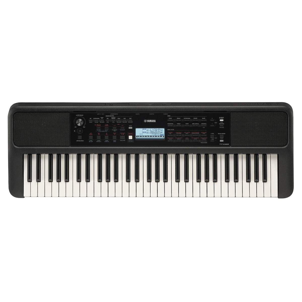Đàn Organ Yamaha PSR-E383 - bảng điều khiển