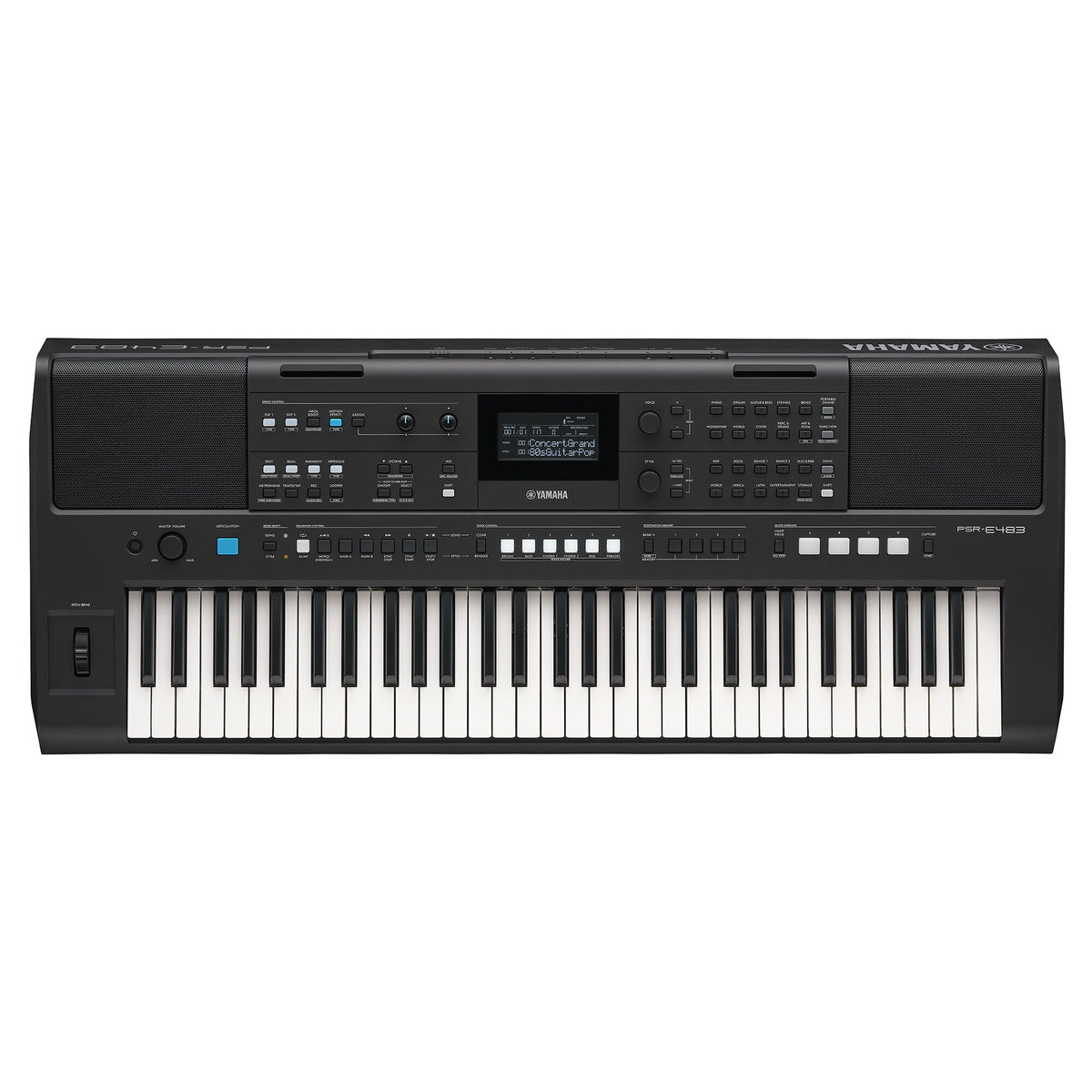Đàn Organ Yamaha PSR-E483 - bảng điều khiển