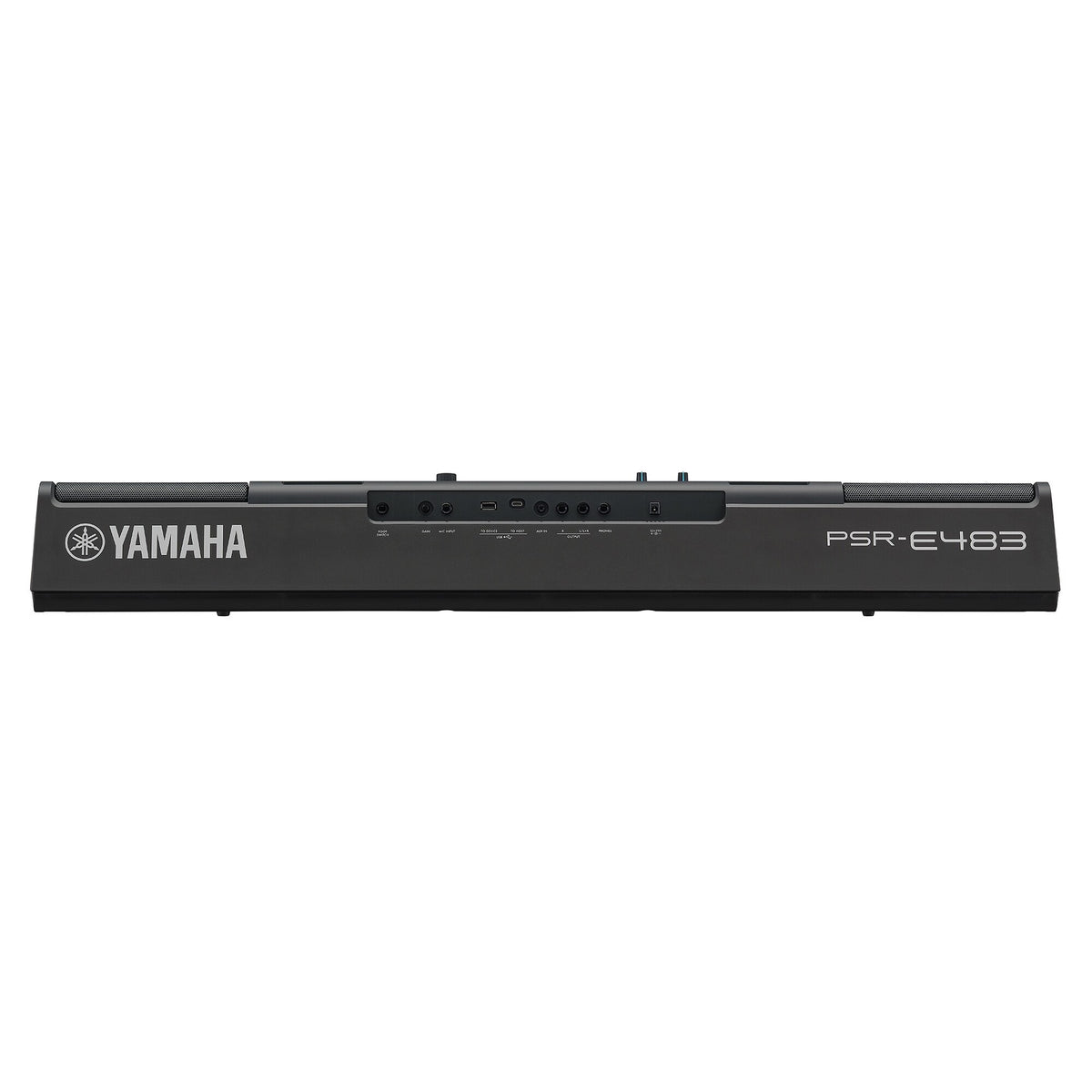 Đàn Organ Yamaha PSR-E483 - mặt sau, cổng kết nối