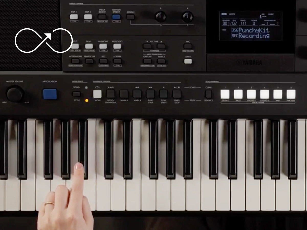 Đàn Organ Yamaha PSR-E483 - cận cảnh chi tiết