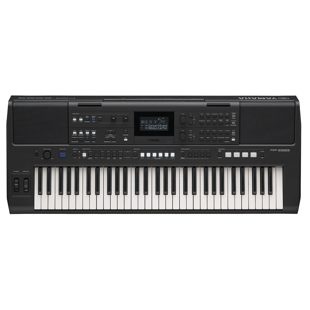 Đàn Organ Yamaha PSR-E583 - bảng điều khiển