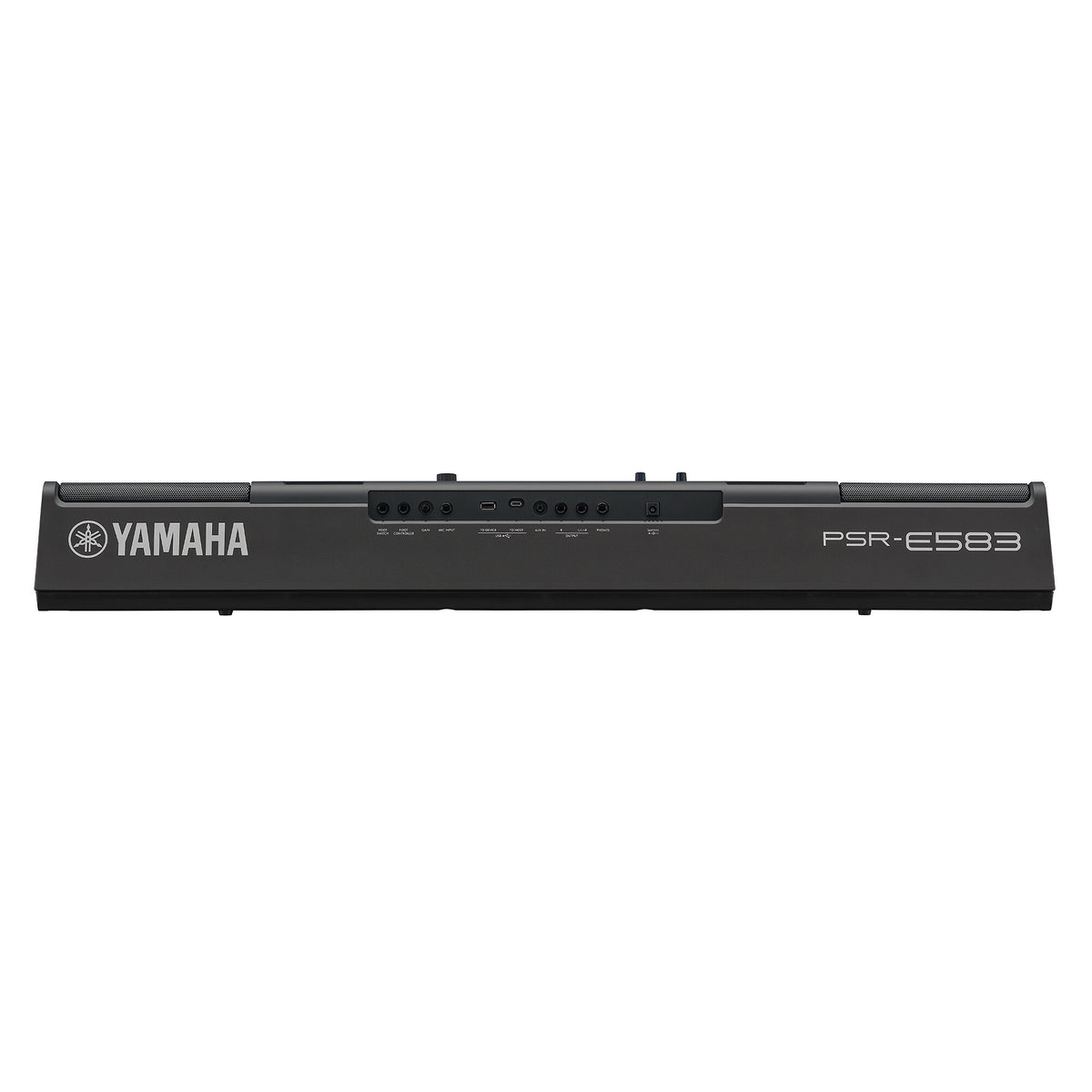 Đàn Organ Yamaha PSR-E583 - mặt sau, cổng kết nối
