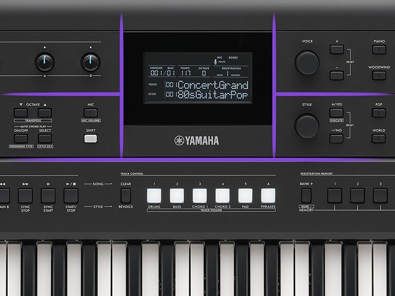 Đàn Organ Yamaha PSR-E583 - cận cảnh chi tiết