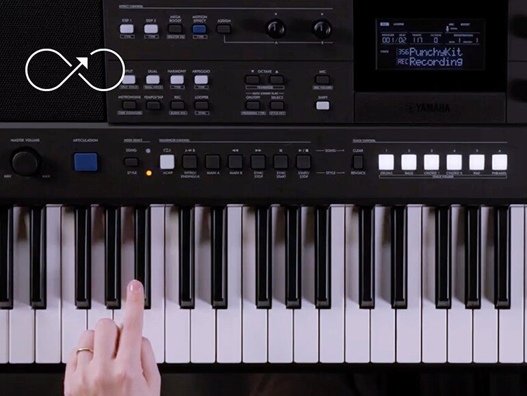 Đàn Organ Yamaha PSR-E583 - cận cảnh chi tiết