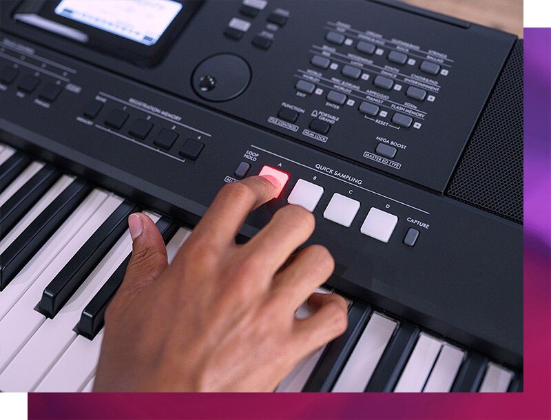 Đàn Organ Yamaha PSR-EW425 - cận cảnh chi tiết