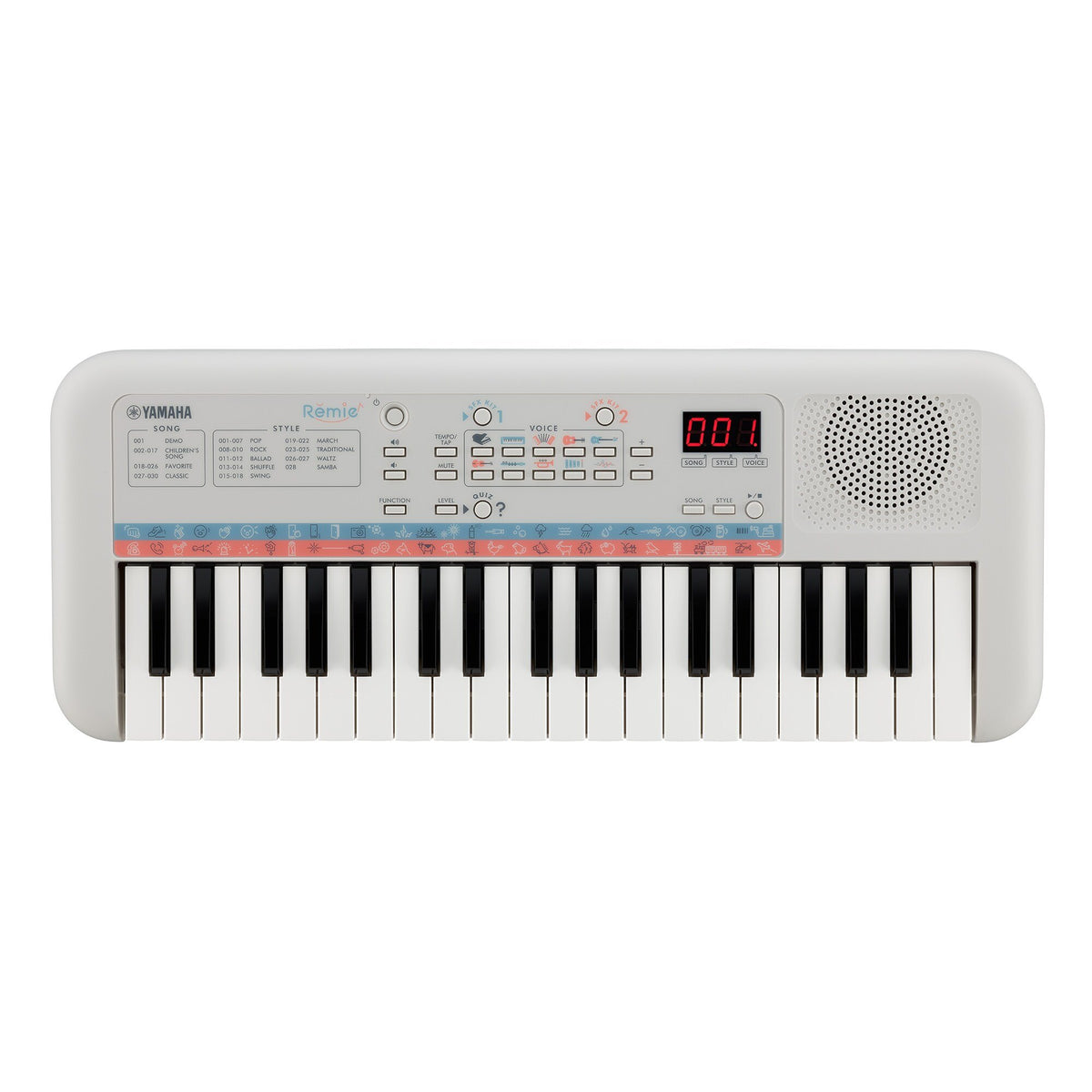 Đàn Organ Yamaha PSS-E30 Remie - góc nghiêng