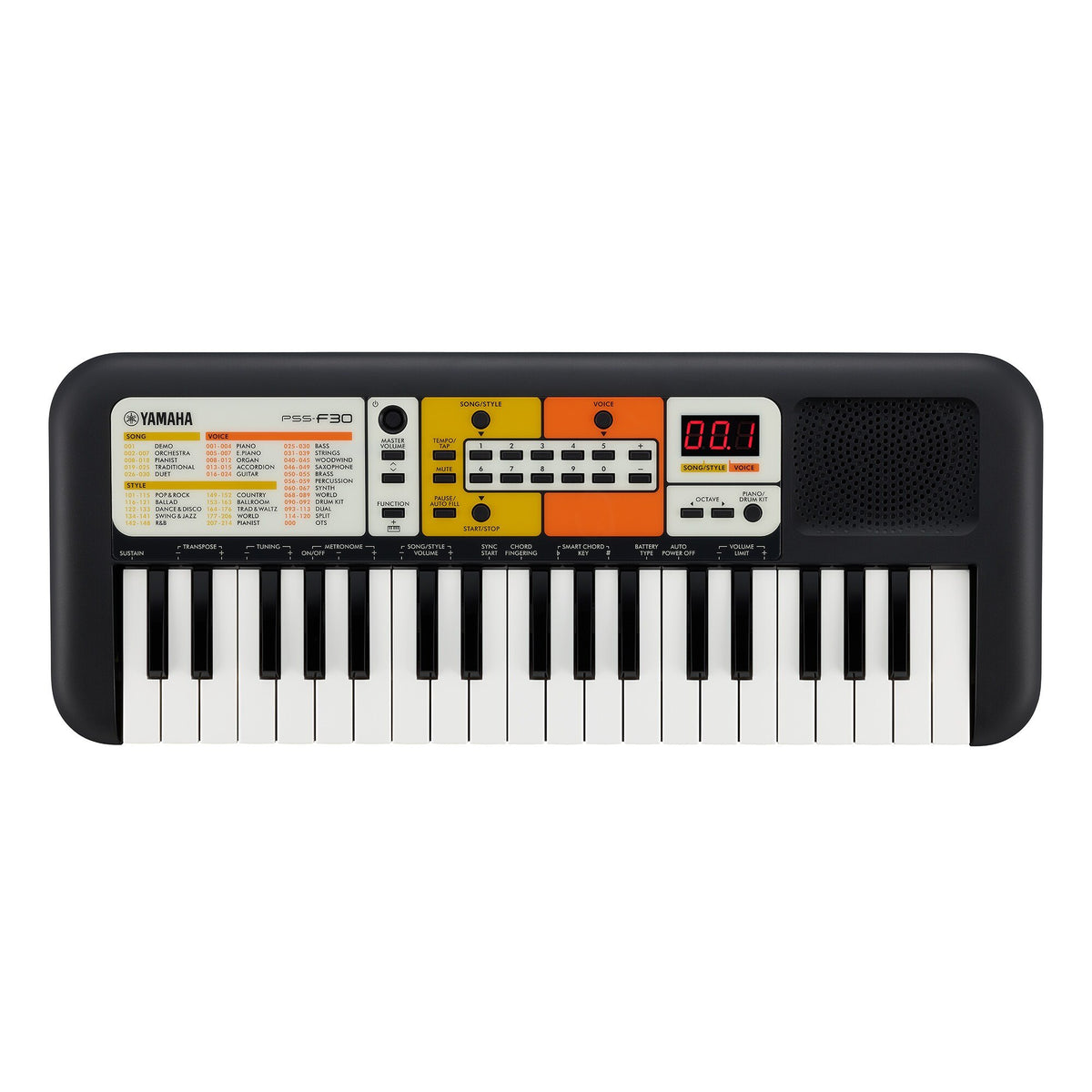 Đàn Organ Yamaha PSS-F30 - góc nghiêng