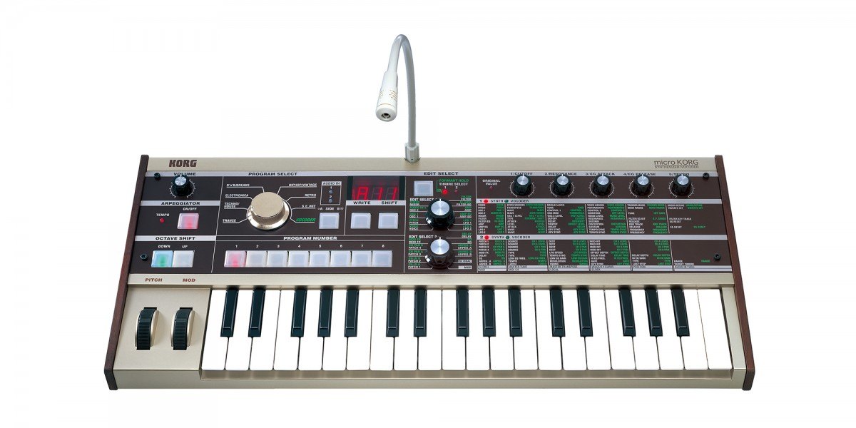 Đàn Synthesizer Korg microKORG - góc nghiêng
