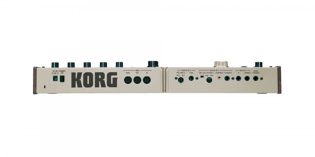 Đàn Synthesizer Korg microKORG - mặt sau, cổng kết nối