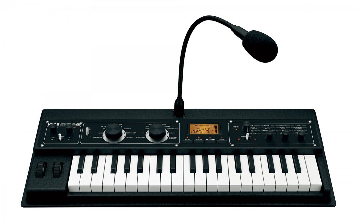 Đàn Synthesizer Korg microKORG XL+ - góc nghiêng