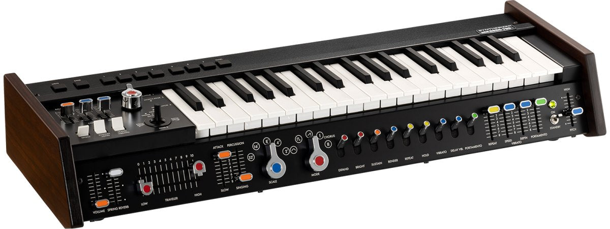 Đàn Synthesizer Korg miniKORG 700Sm - mặt sau, cổng kết nối