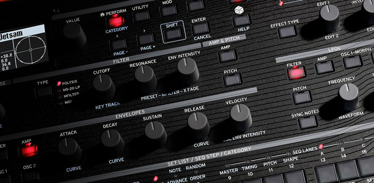 Đàn Synthesizer Korg modwave mk II - cận cảnh chi tiết