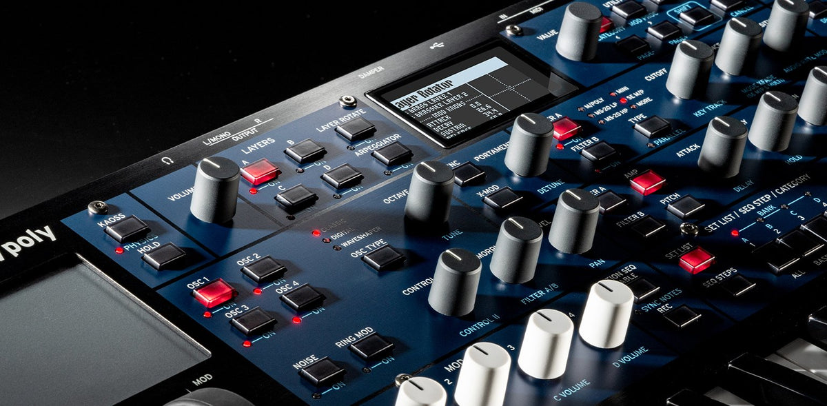 Đàn Synthesizer Korg multi/poly - cận cảnh chi tiết