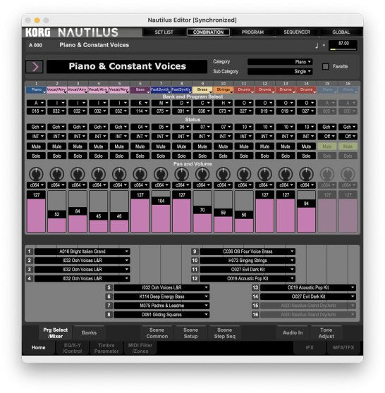 Đàn Synthesizer Korg NAUTILUS - cận cảnh chi tiết