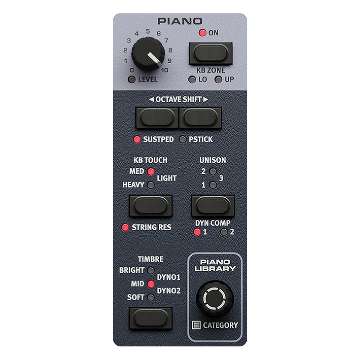 Bảng điều khiển phần Piano của Nord Electro 7
