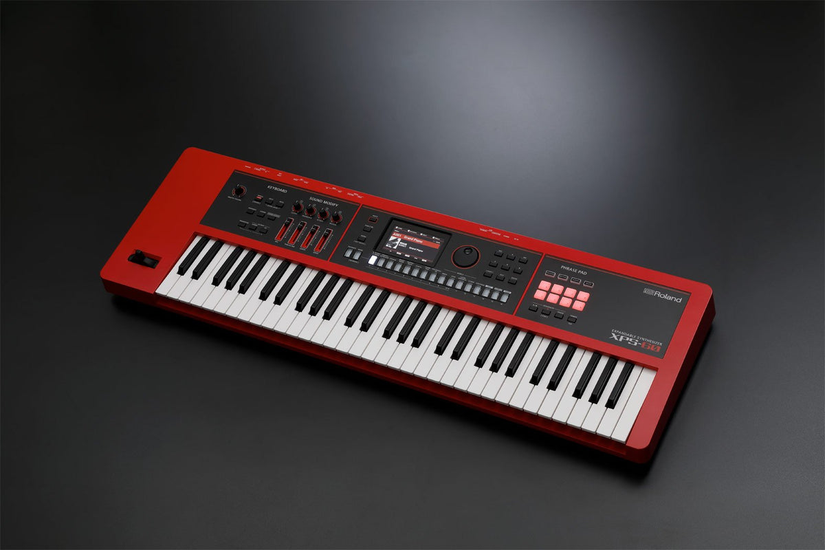 Đàn Synthesizer Roland XPS-60 - góc nghiêng (Đỏ)