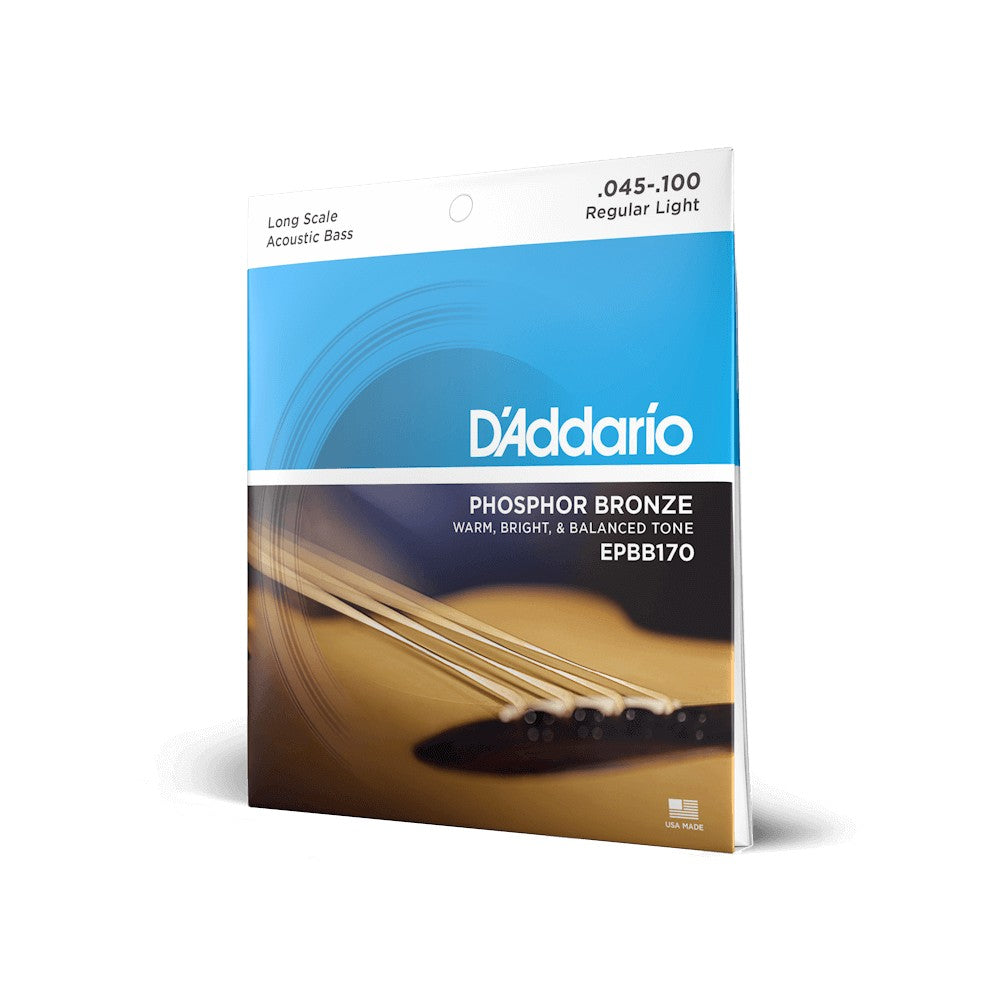 Dây D'Addario EPBB170 Phosphor Bronze 45-100 Regular Light – bao bì