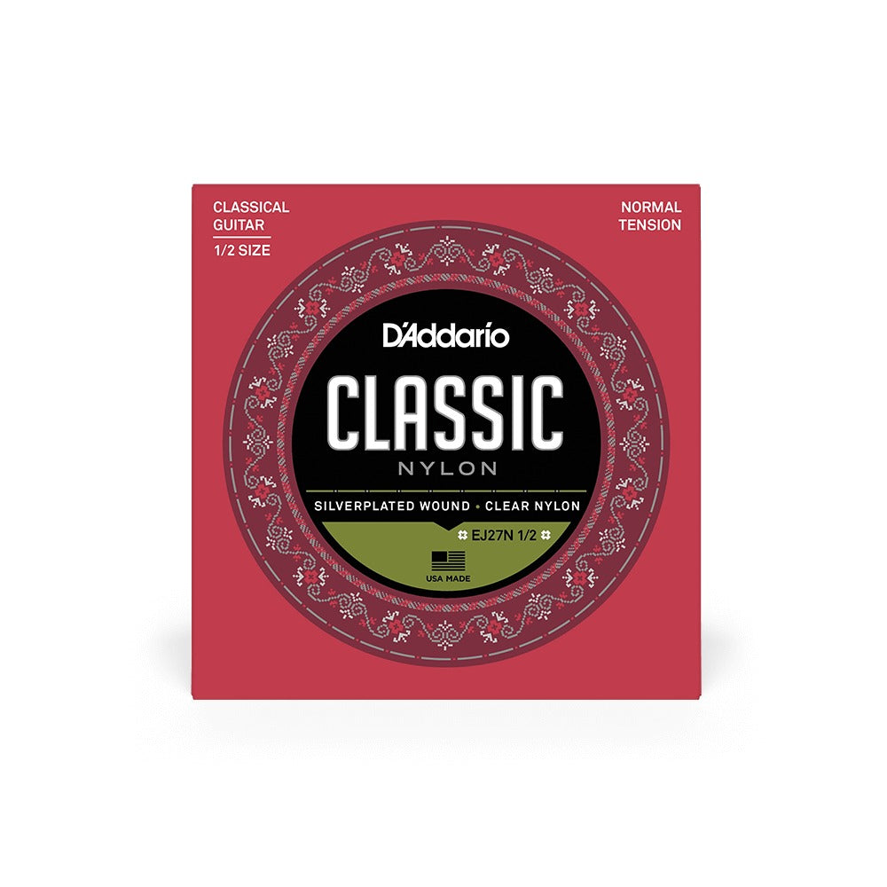 Bao bì dây D'Addario EJ27N 1/2 chụp thẳng mặt trước