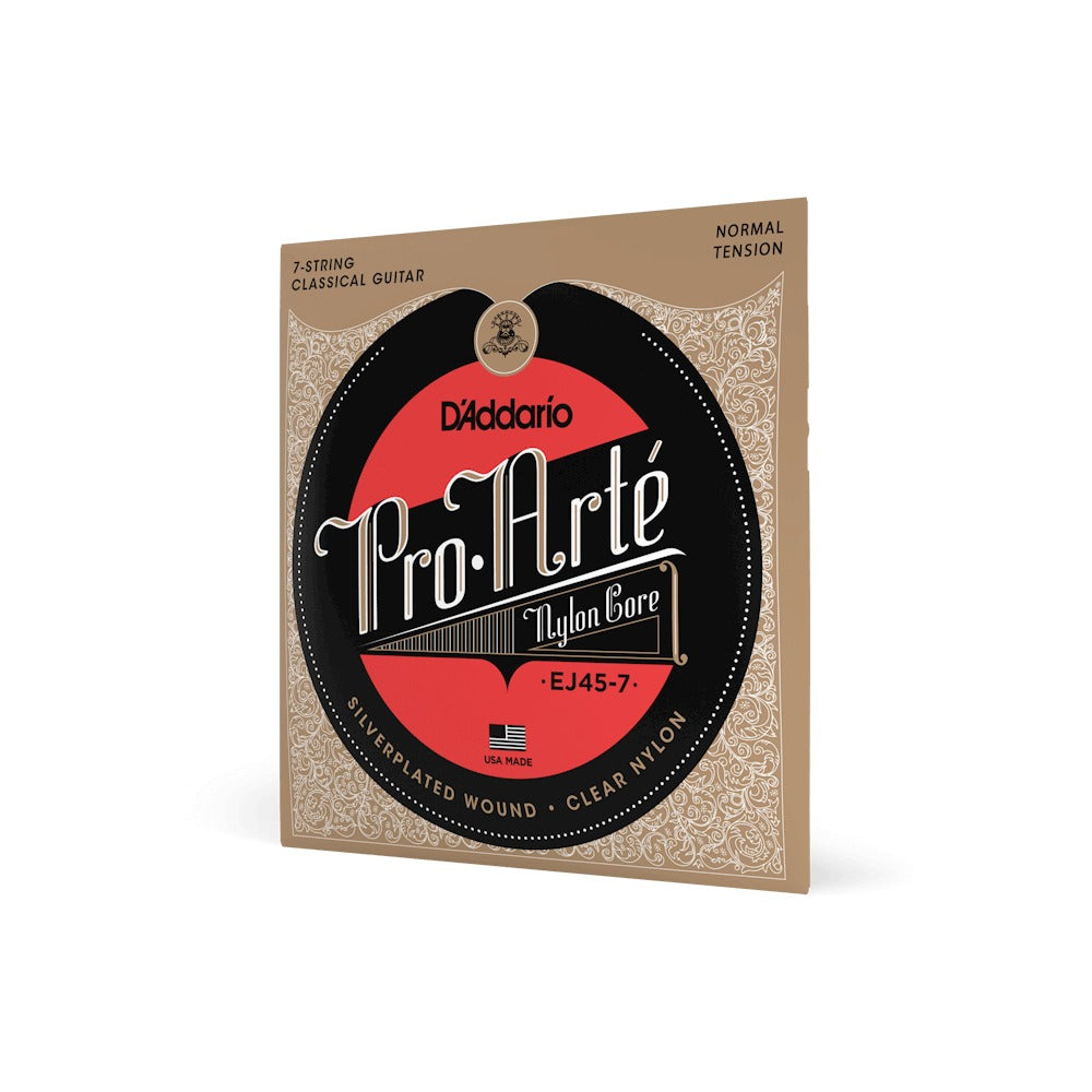 Dây D'Addario EJ45-7 Pro-Arté Nylon – bao bì mặt trước dây đàn guitar classic