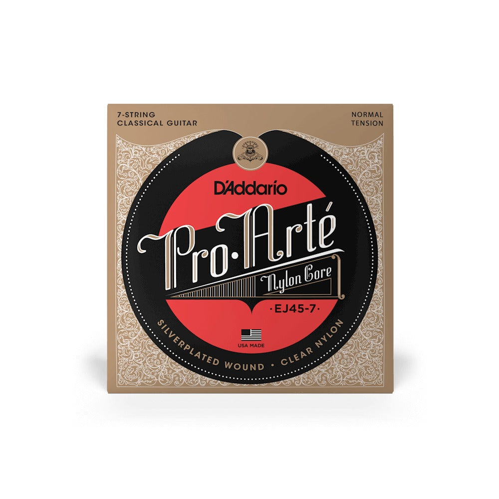 Bao bì dây D'Addario EJ45-7 chụp thẳng mặt trước