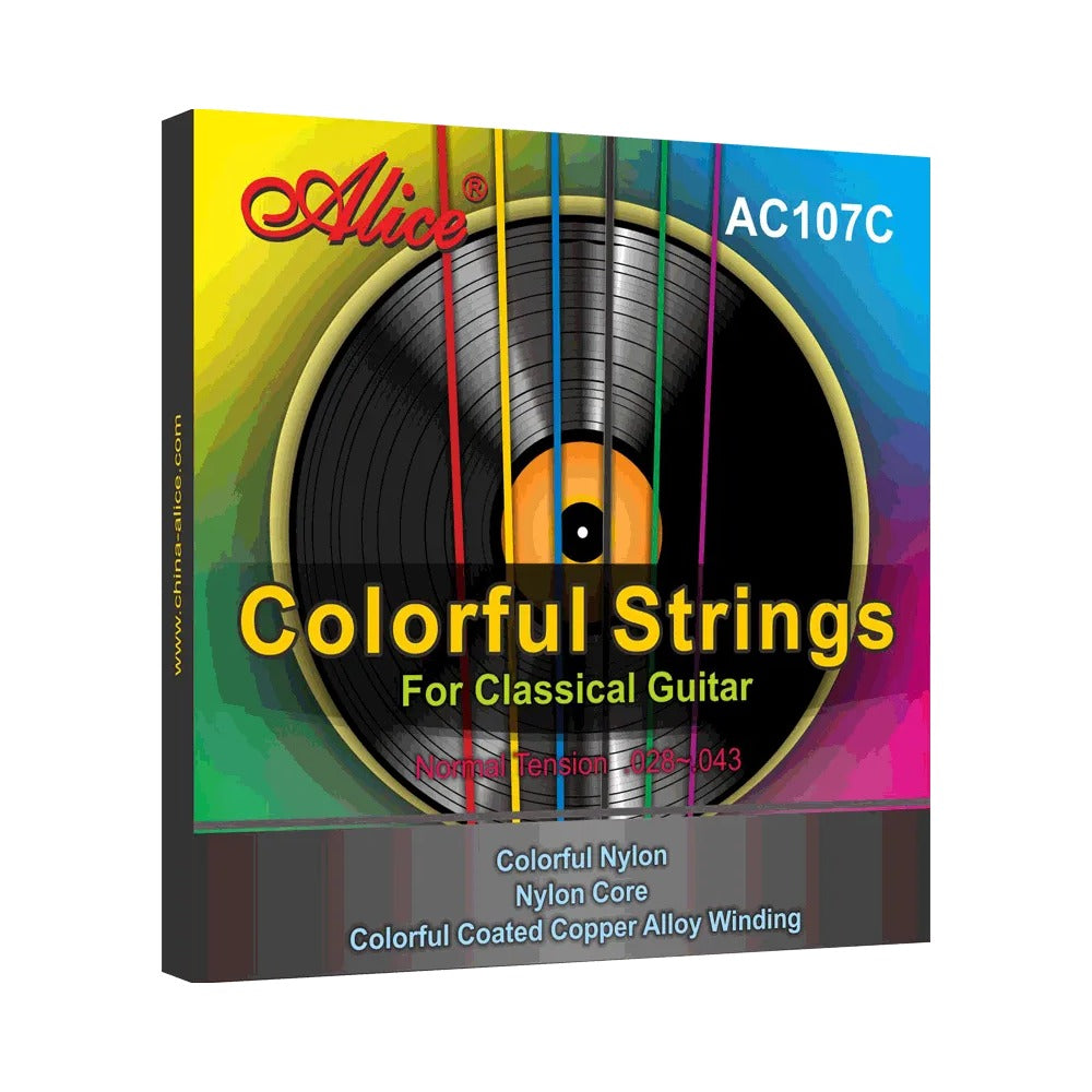 Dây Alice AC107C-N Normal Tension – bao bì mặt trước bộ dây đàn guitar classic