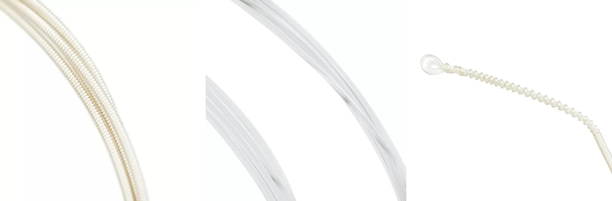 Cận cảnh dây cao và dây trầm bộ Alice AC108 (ảnh của Alice)