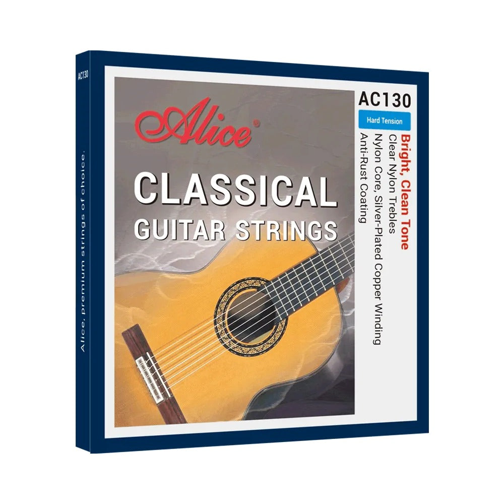 Dây Alice AC130-H Hard Tension – bao bì mặt trước bộ dây đàn guitar classic