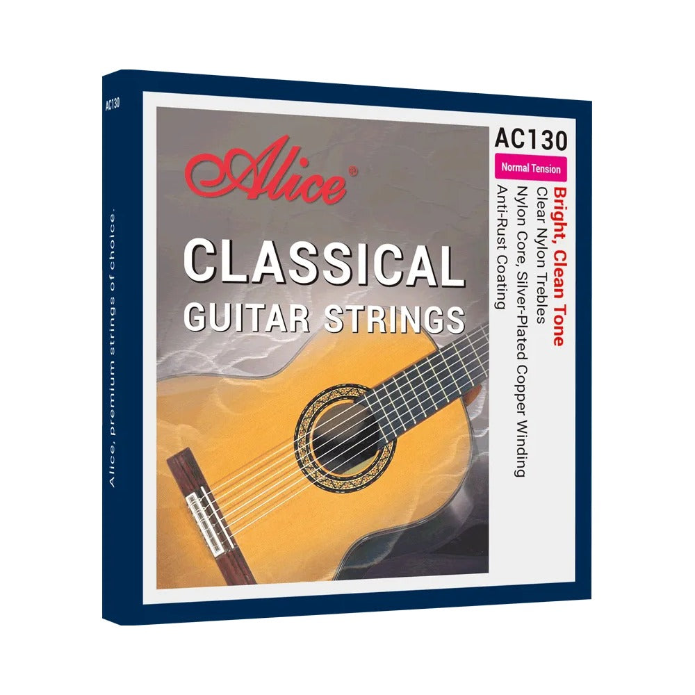 Dây Alice AC130-N Normal Tension – bao bì mặt trước bộ dây đàn guitar classic