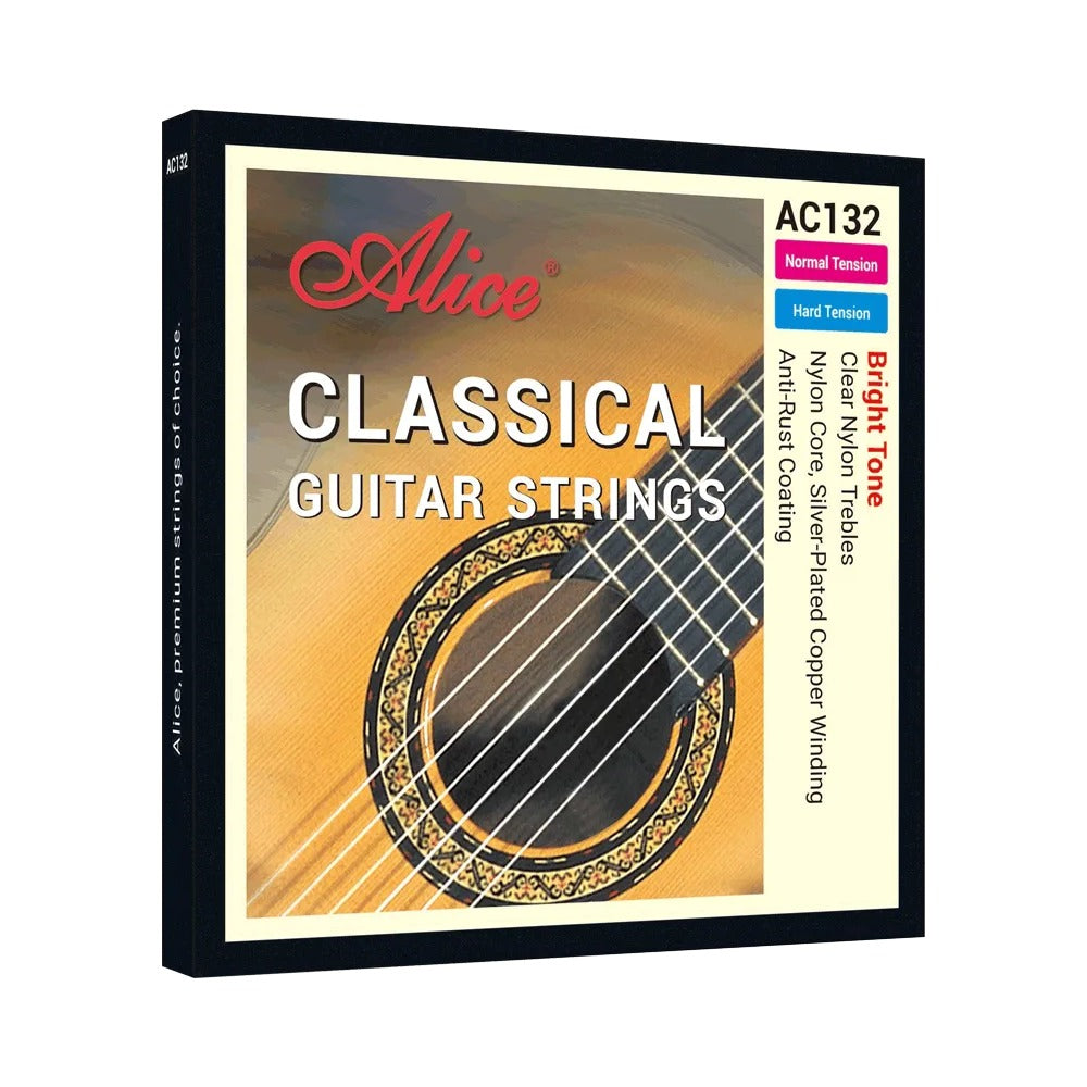 Dây Alice AC132-H Hard Tension – bao bì mặt trước bộ dây đàn guitar classic
